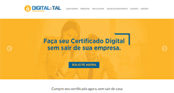 Desktop Screenshot of digitalcertificado.com.br