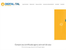 Tablet Screenshot of digitalcertificado.com.br